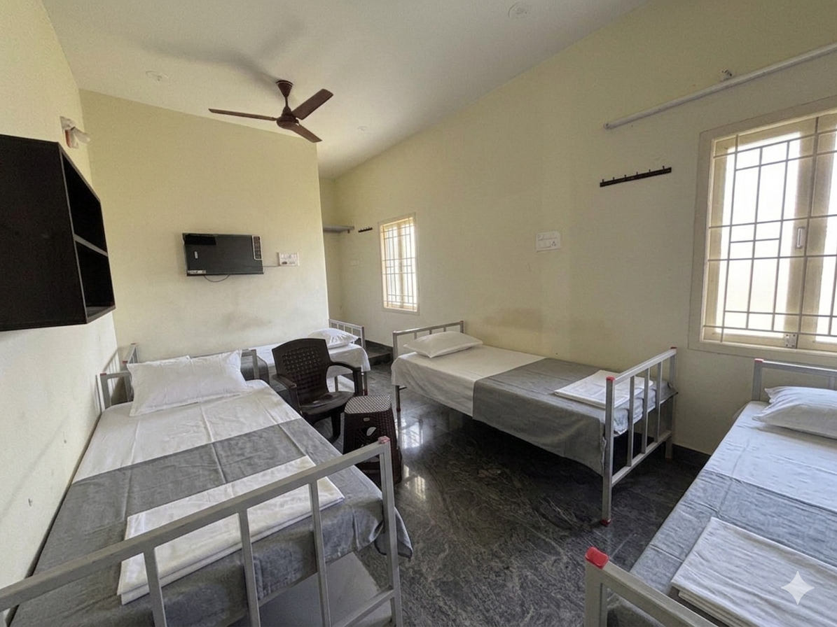 4-sharing budget room in Saravanampatti gents PG