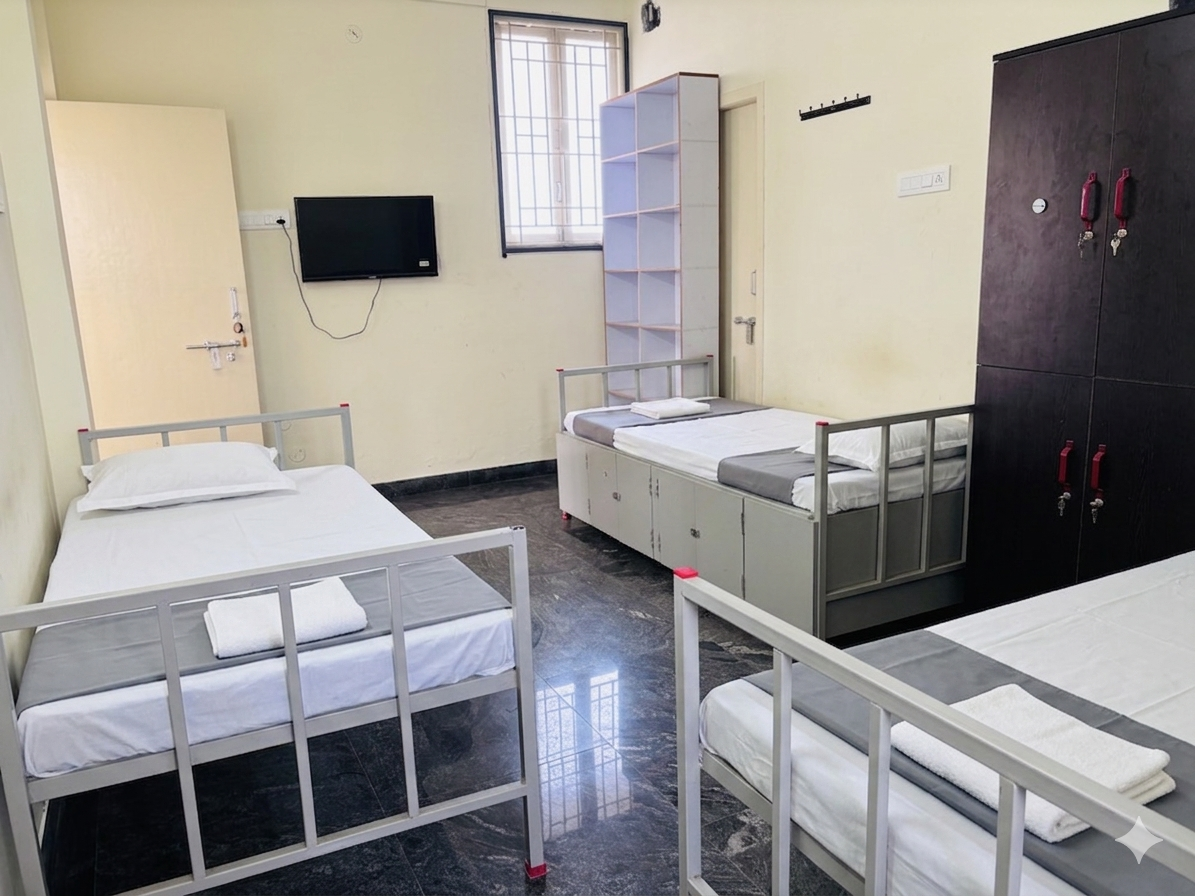 3-sharing room accommodation in Saravanampatti near KCT college